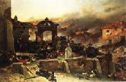 Alphonse de neuville The Cemetery at St.Privat Germany oil painting artist